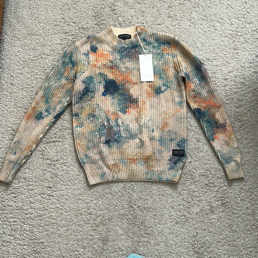 Scotch and Soda NWT Knit tye dye sweater, Size S - Never Worn
